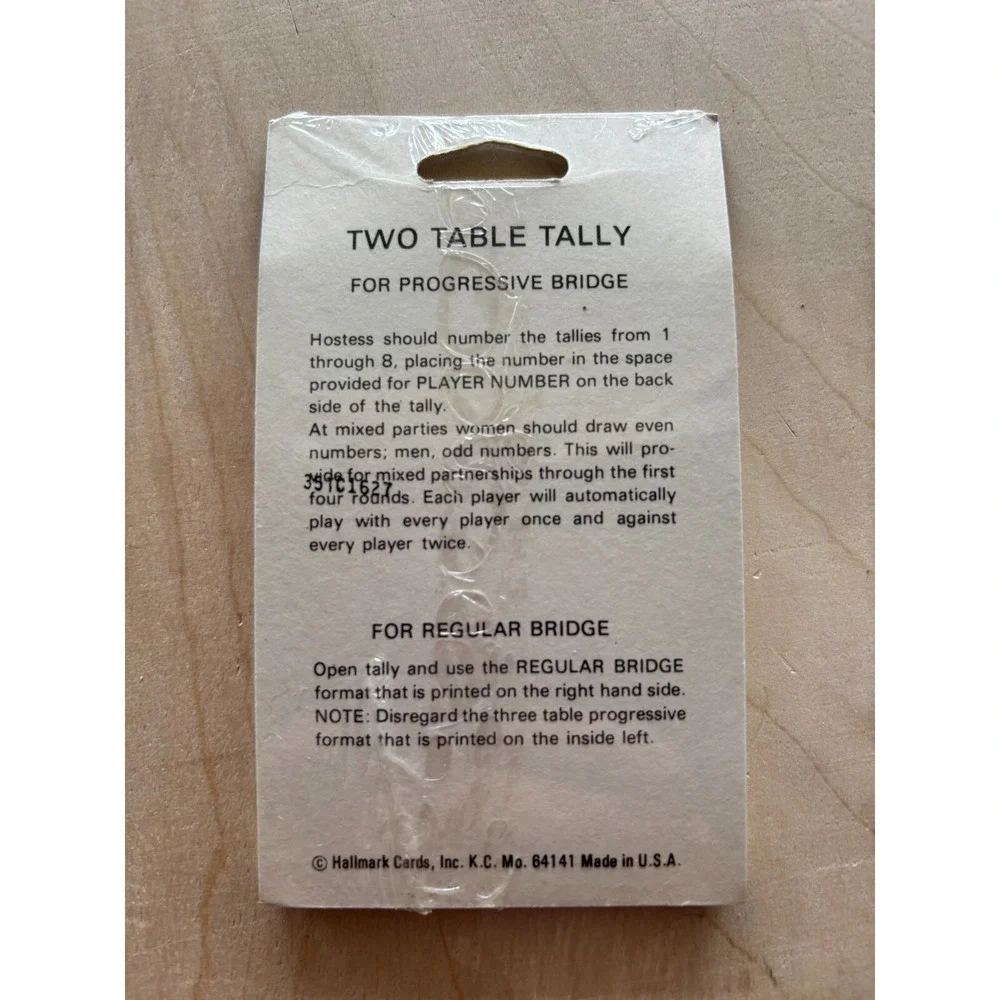 Vintage Betsey Clark Tally Cards Tallies LOT of 2 Packs NIP Music Singers